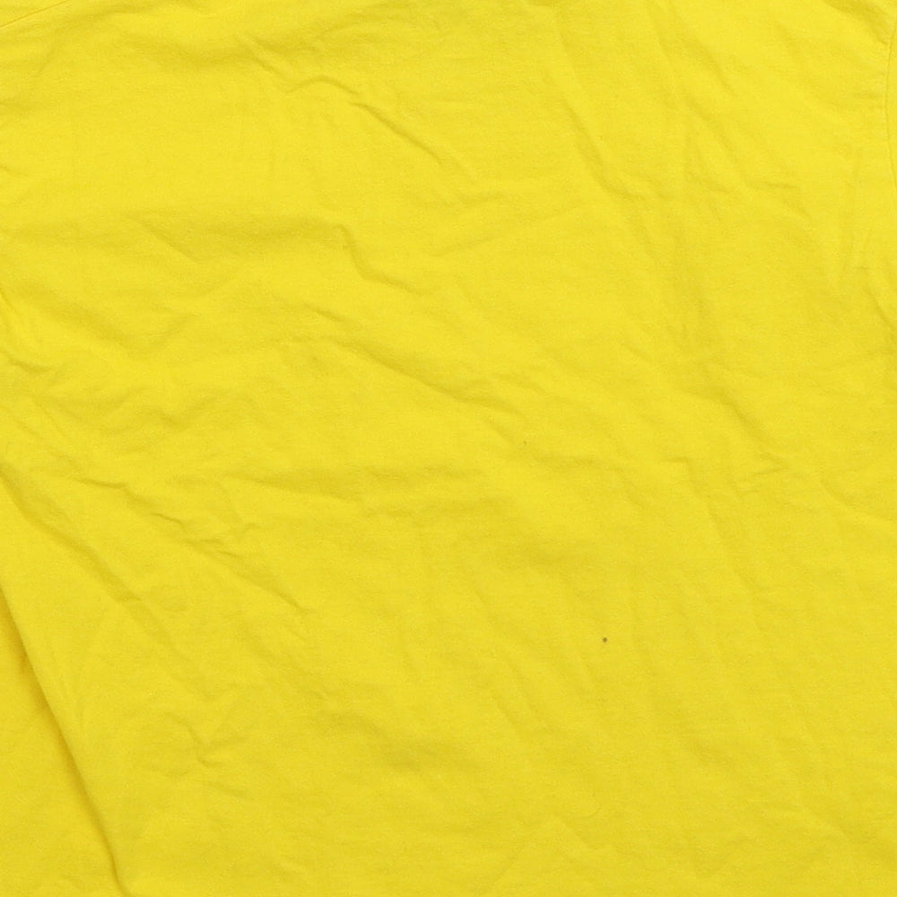 Fruit of the Loom Girls Yellow   Basic T-Shirt Size 5-6 Years