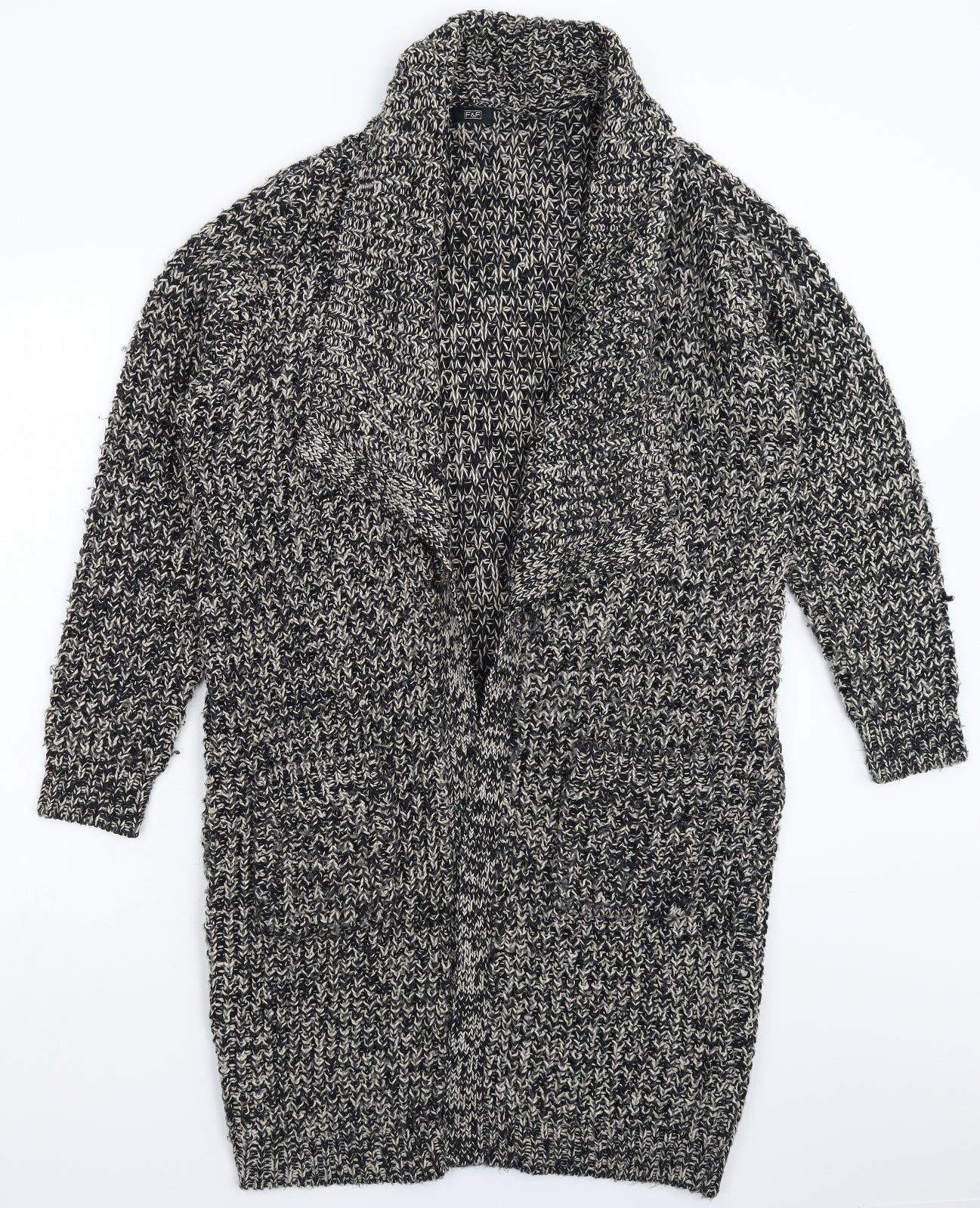 F&F Womens Grey  Knit Cardigan Jumper Size 18