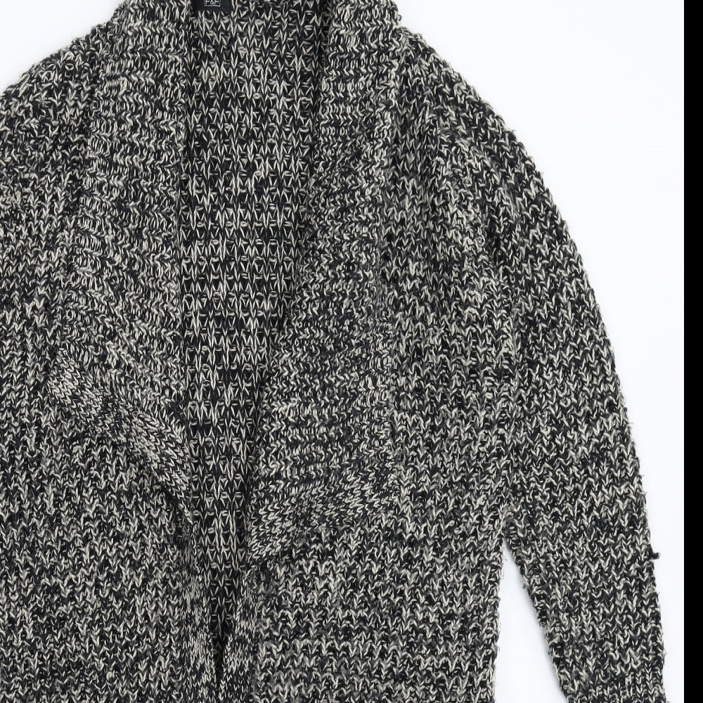 F&F Womens Grey  Knit Cardigan Jumper Size 18