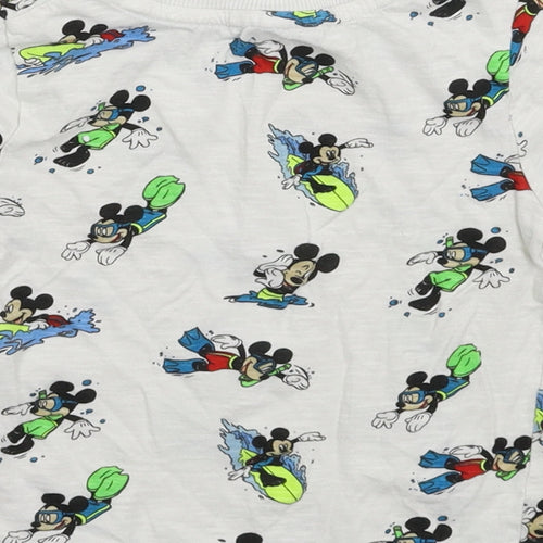 F&F Boys White   Basic T-Shirt Size 2-3 Years  - Disney