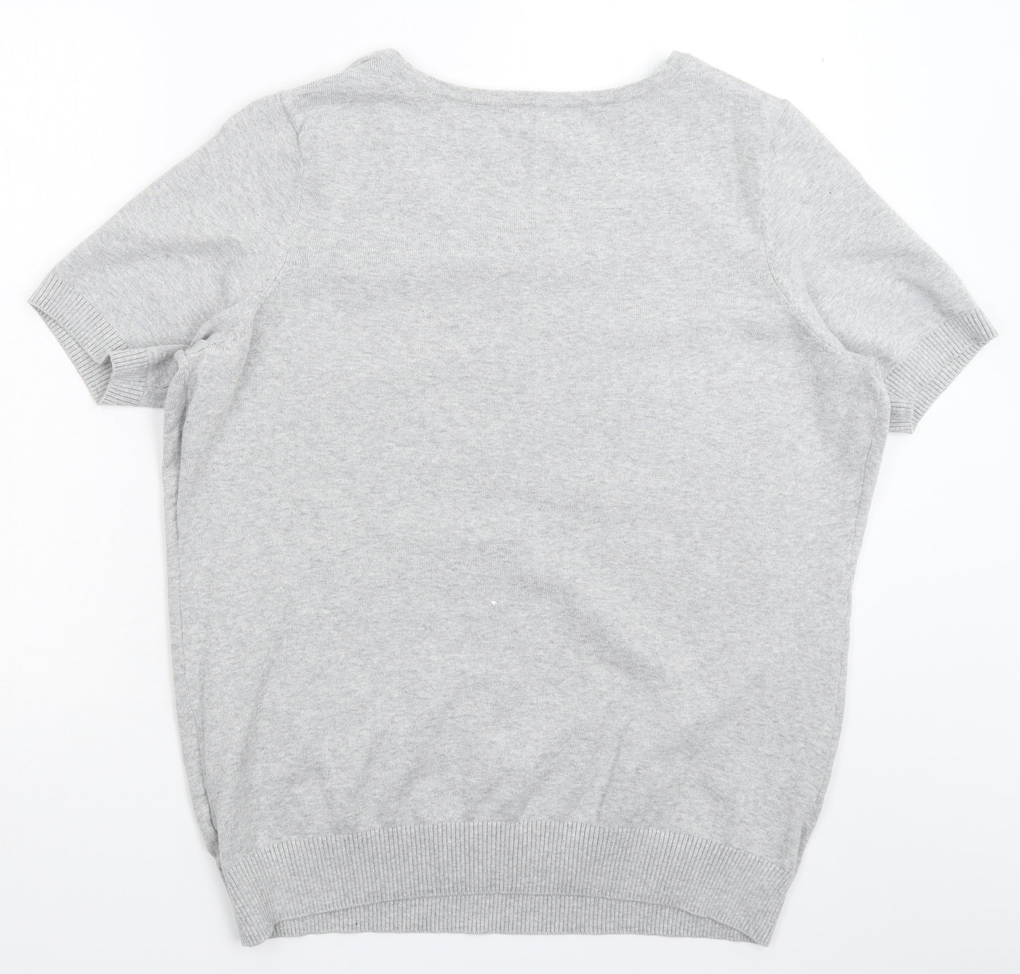 bonprix Womens Grey  Knit Pullover Jumper Size XL