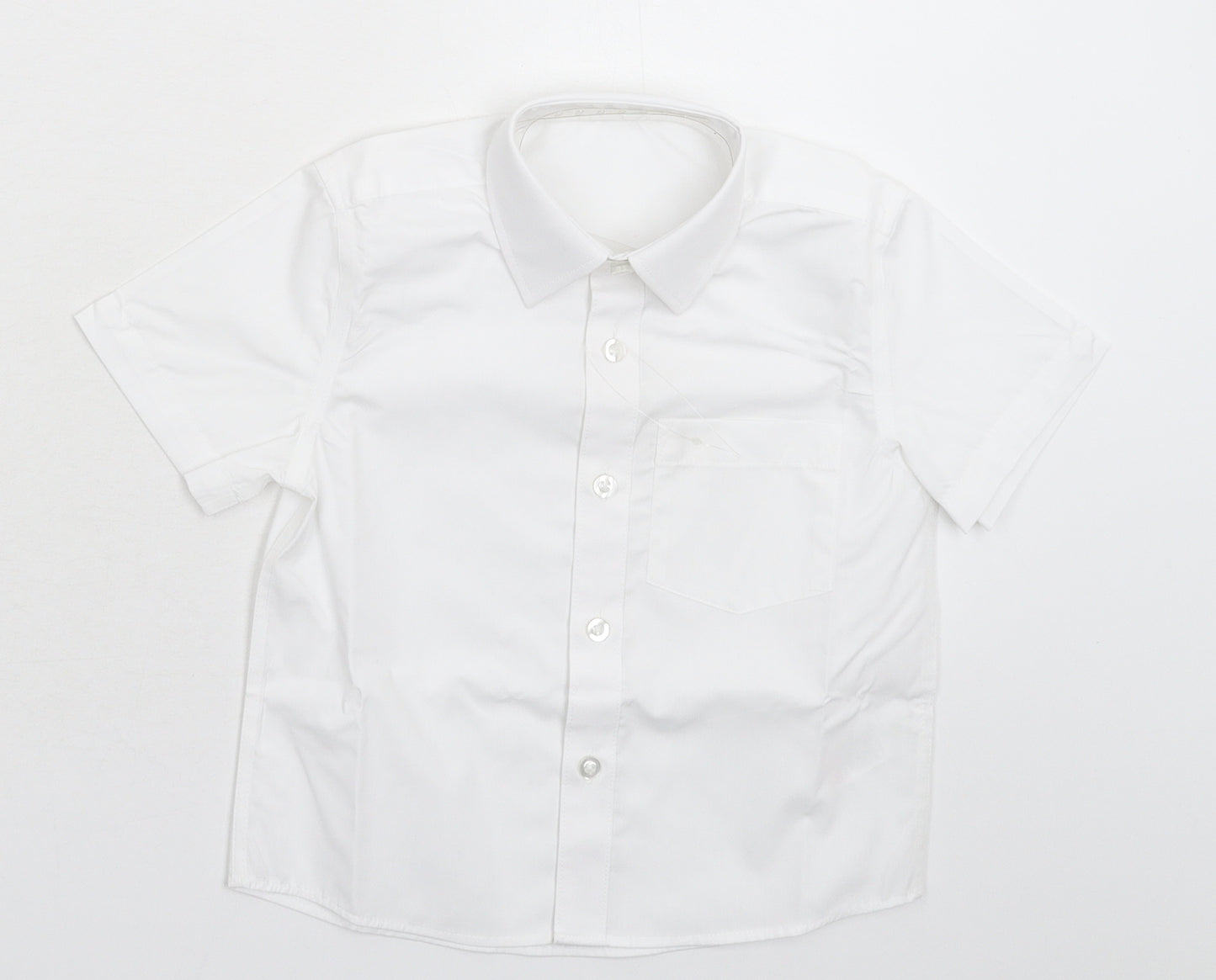 Lily & Dan Boys White   Basic Button-Up Size 3-4 Years