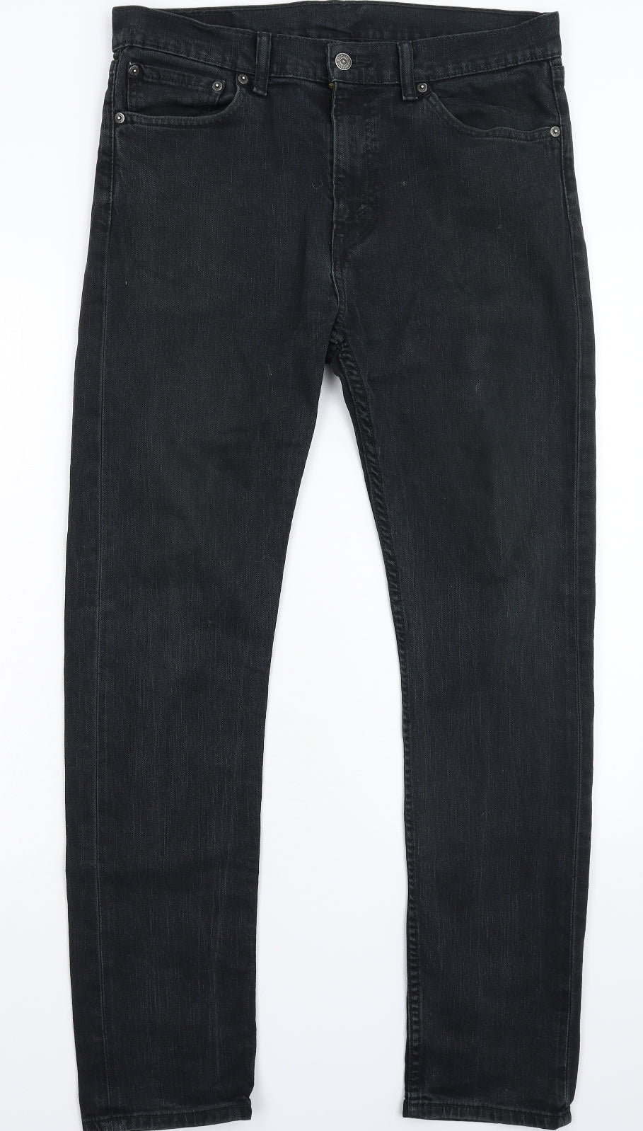 Levi's Mens Black  Denim Tapered Jeans Size 33 L32 in