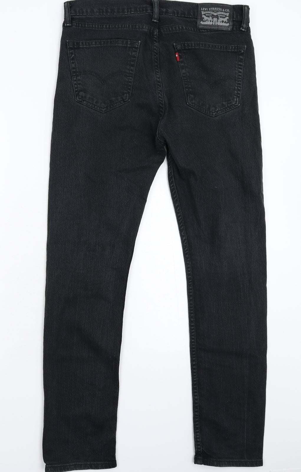 Levi's Mens Black  Denim Tapered Jeans Size 33 L32 in