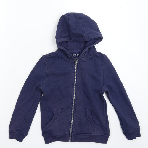 Primark Boys Blue   Full Zip Hoodie Size 6-7 Years