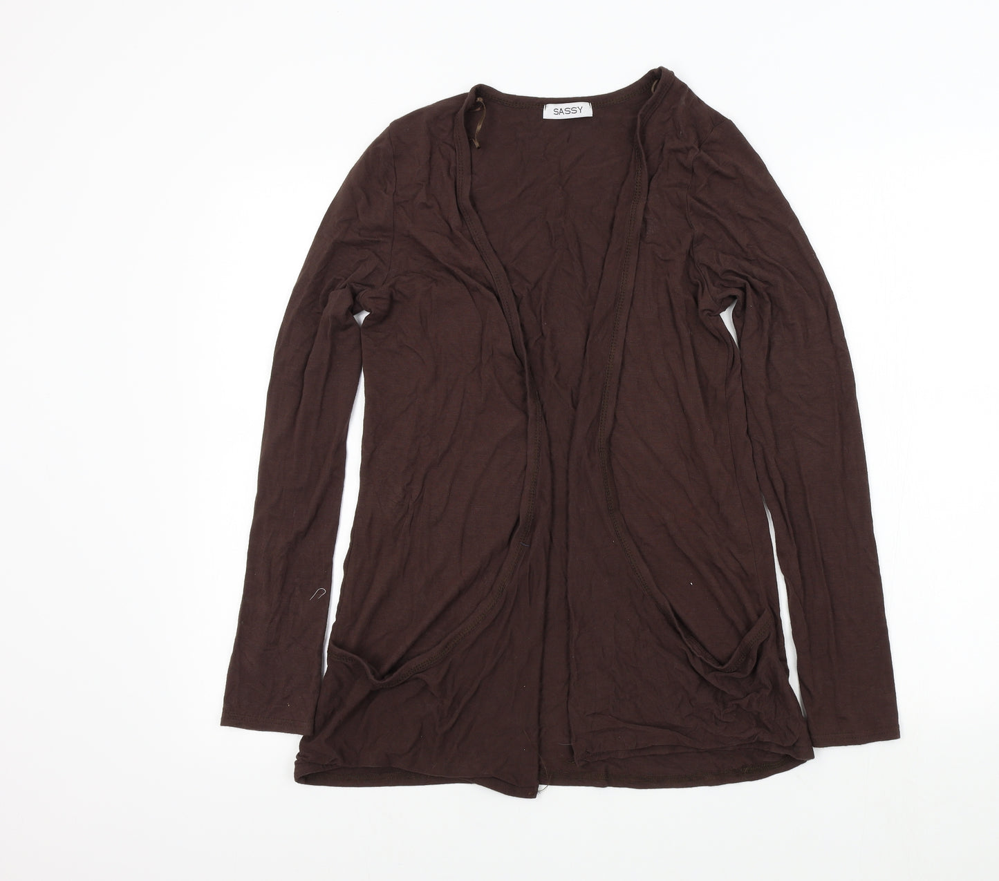 Sassy Womens Brown   Cardigan Jumper Size S