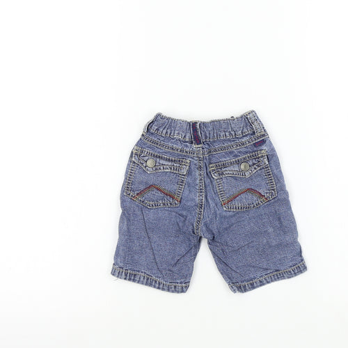 Pumpkin Patch Boys Blue Colourblock  Cropped Trousers Size 6-9 Months