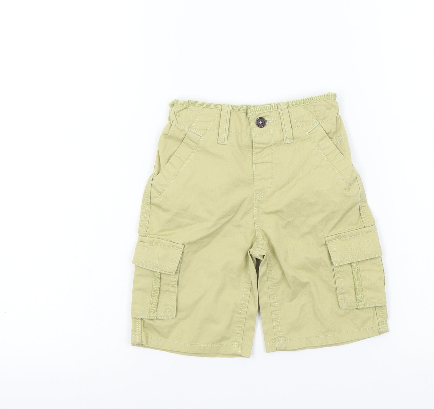 Preworn Boys Brown Colourblock  Bermuda Shorts Size 2 Years
