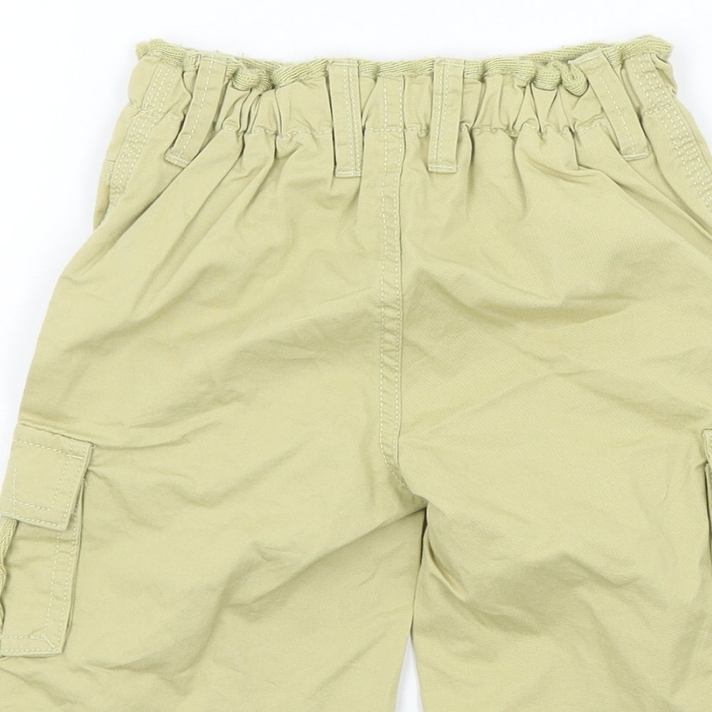 Preworn Boys Brown Colourblock  Bermuda Shorts Size 2 Years