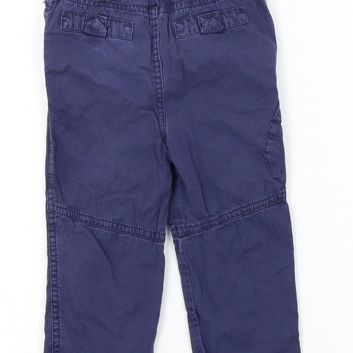 M&Co Boys Blue Colourblock  Cargo Trousers Size 18-24 Months