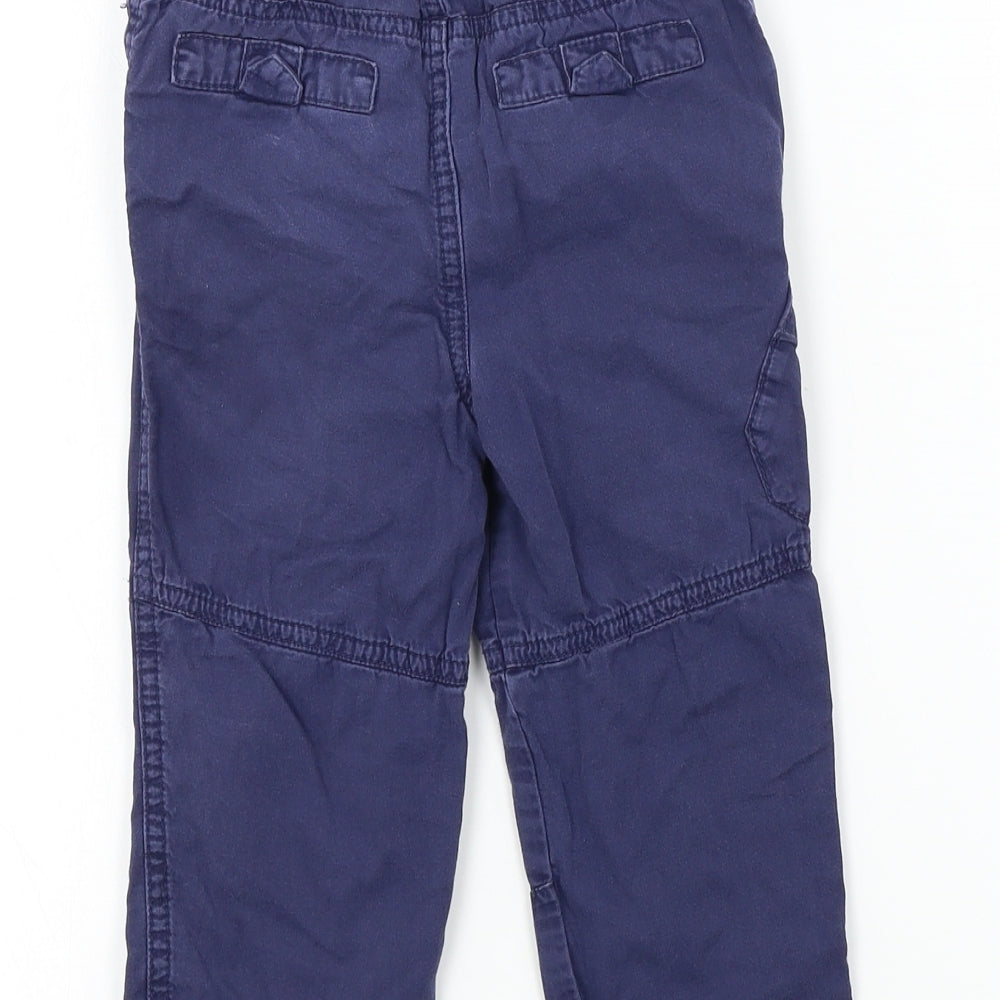 M&Co Boys Blue Colourblock  Cargo Trousers Size 18-24 Months