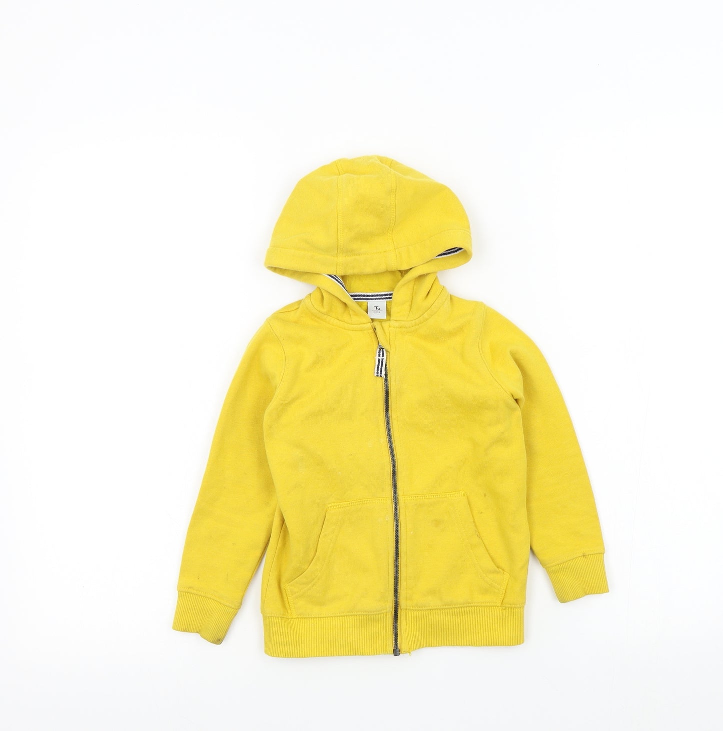 TU Boys Yellow Colourblock  Full Zip Hoodie Size 2-3 Years
