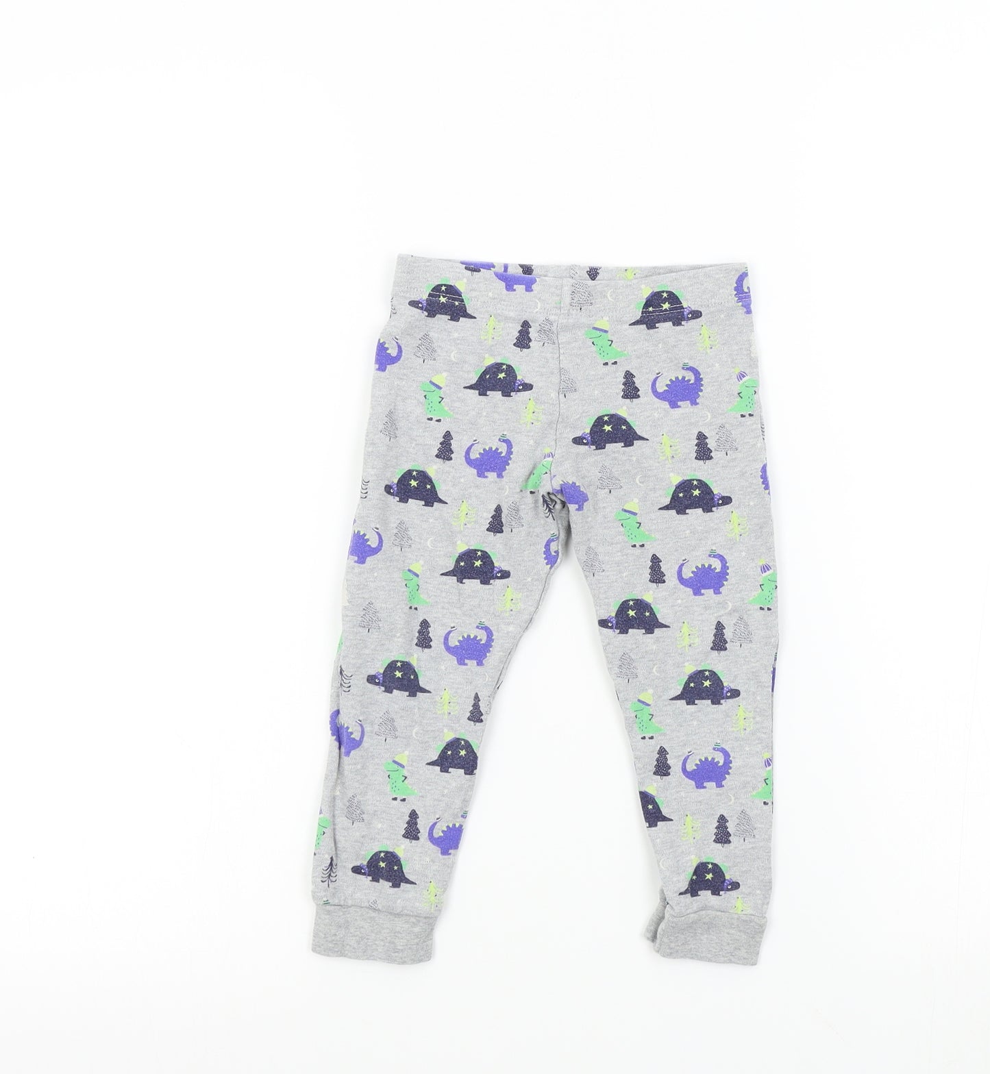 F&F Boys Grey Geometric  Jogger Trousers Size 2-3 Years