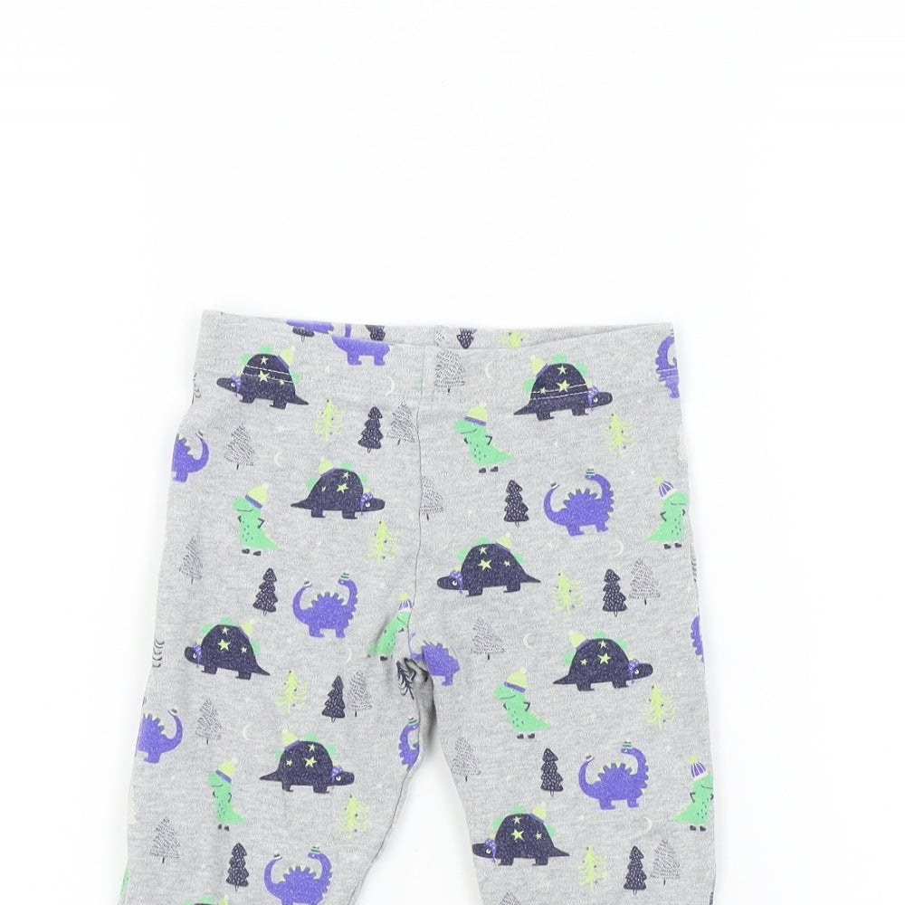 F&F Boys Grey Geometric  Jogger Trousers Size 2-3 Years