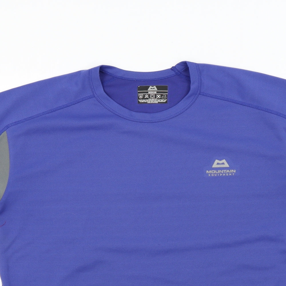 Mountain Equipment Mens Blue Colourblock   T-Shirt Size M