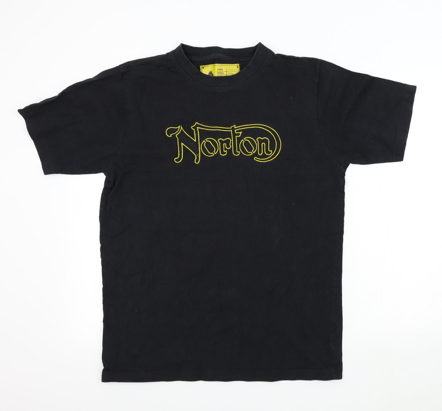 Norton Mens Black Colourblock   T-Shirt Size L
