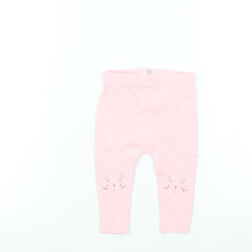 Studio Girls Pink Colourblock  Jogger Leggings Size 9-12 Months