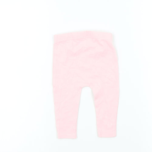 Studio Girls Pink Colourblock  Jogger Leggings Size 9-12 Months