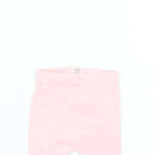 Studio Girls Pink Colourblock  Jogger Leggings Size 9-12 Months