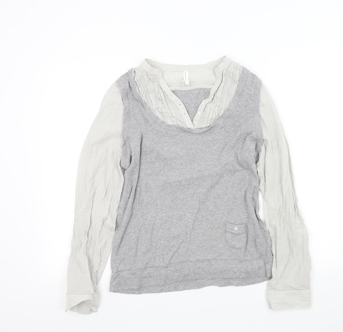 M&S Womens Grey   Pullover Jumper Size 16