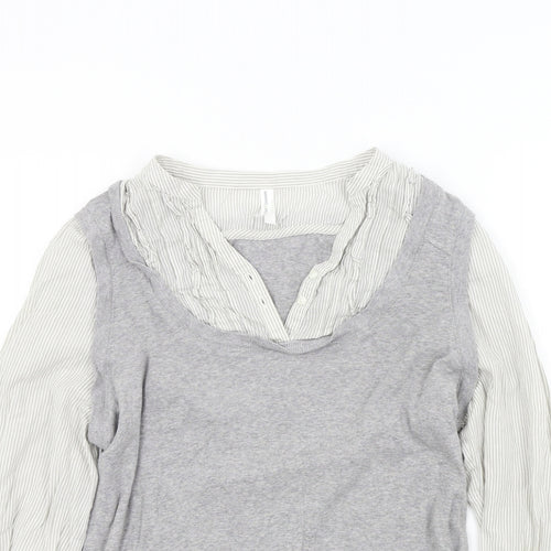 M&S Womens Grey   Pullover Jumper Size 16