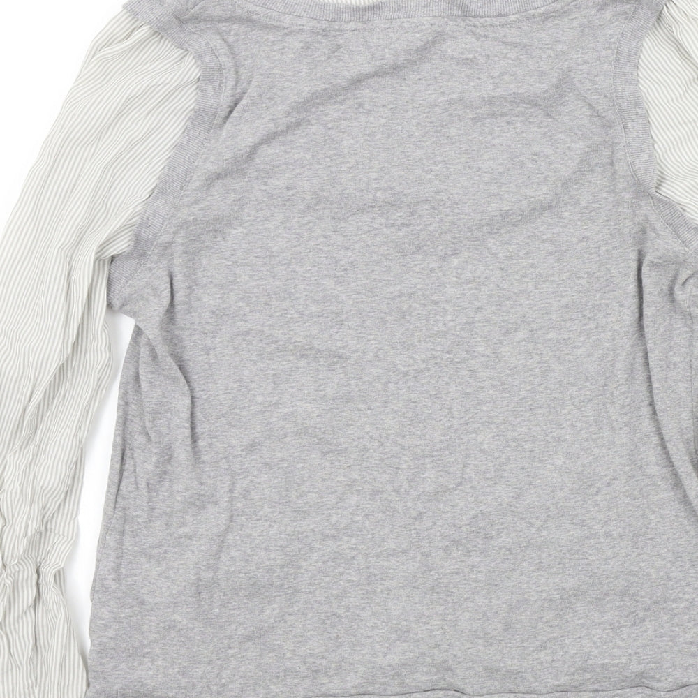 M&S Womens Grey   Pullover Jumper Size 16