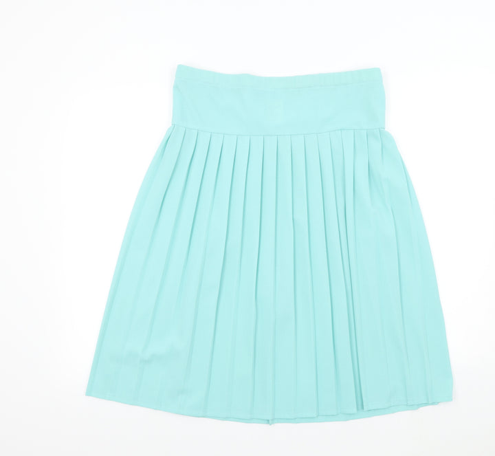 Rembrandt Womens Blue   Pleated Skirt Size 10