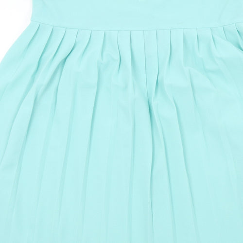 Rembrandt Womens Blue   Pleated Skirt Size 10