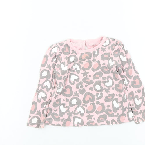 Studio Girls Pink Camouflage  Pullover Jumper Size 9-12 Months
