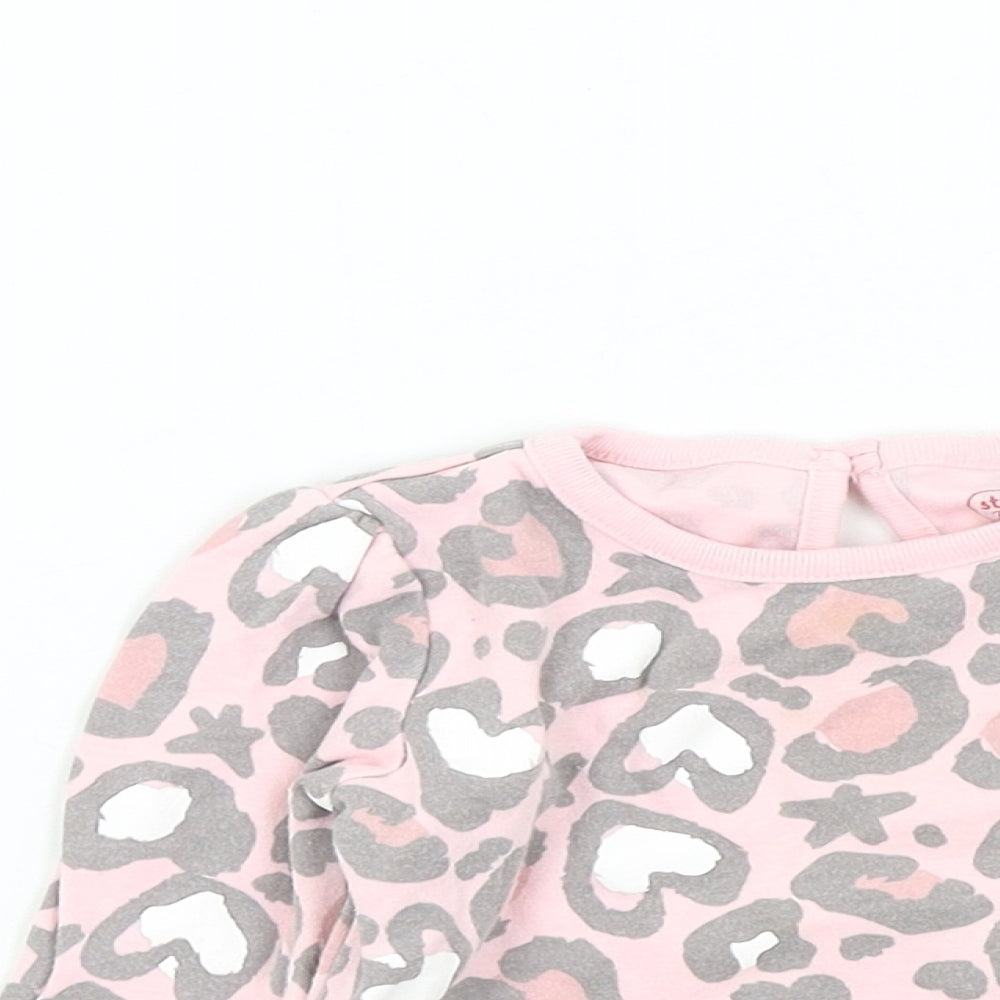 Studio Girls Pink Camouflage  Pullover Jumper Size 9-12 Months