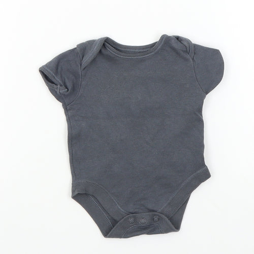 George Baby Grey Colourblock  Babygrow One-Piece Size 3-6 Months