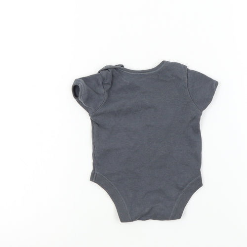 George Baby Grey Colourblock  Babygrow One-Piece Size 3-6 Months