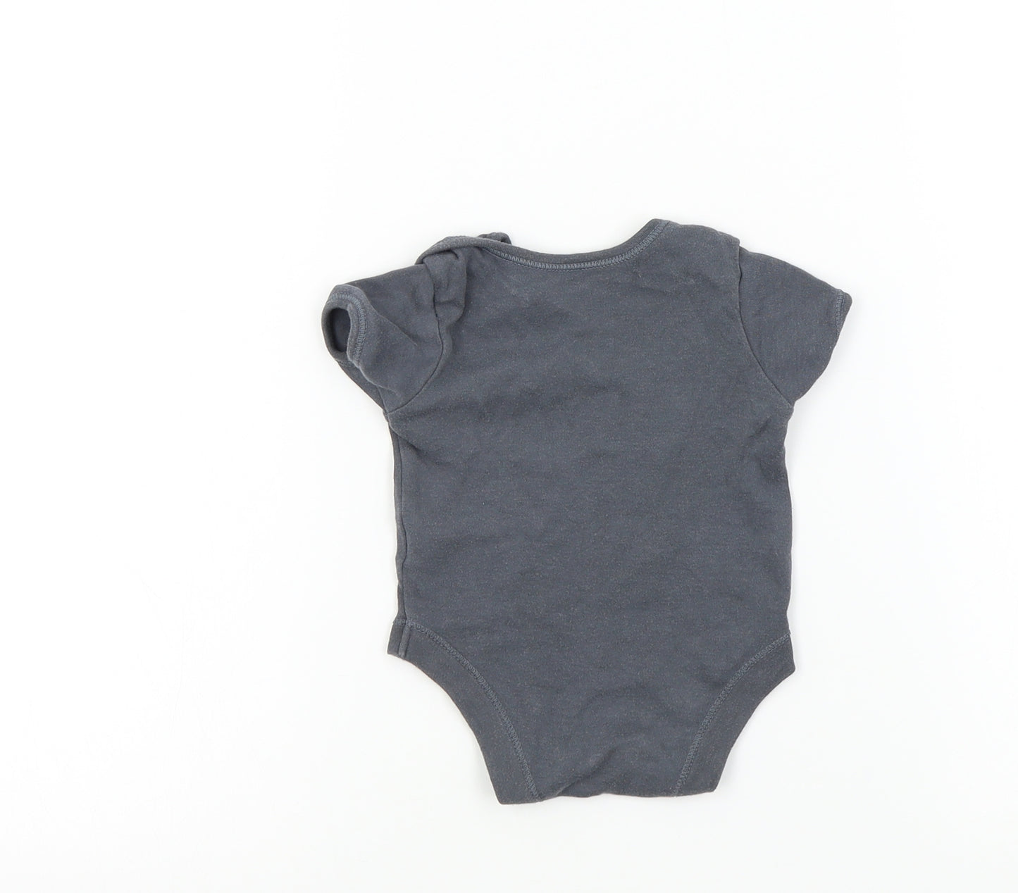 George Baby Grey Colourblock  Babygrow One-Piece Size 3-6 Months