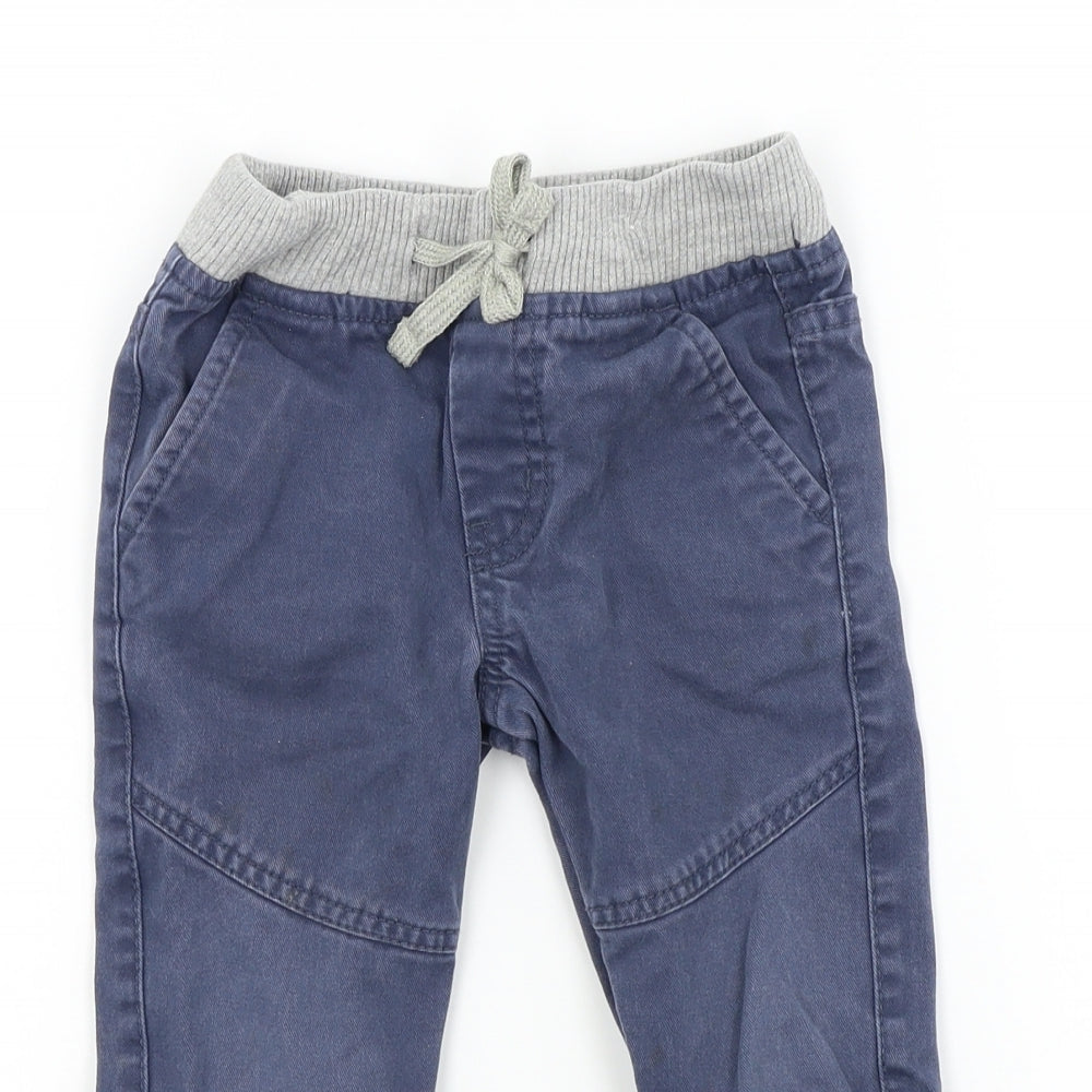 Urban Rascals Boys Blue Colourblock  Carpenter Trousers Size 2-3 Years