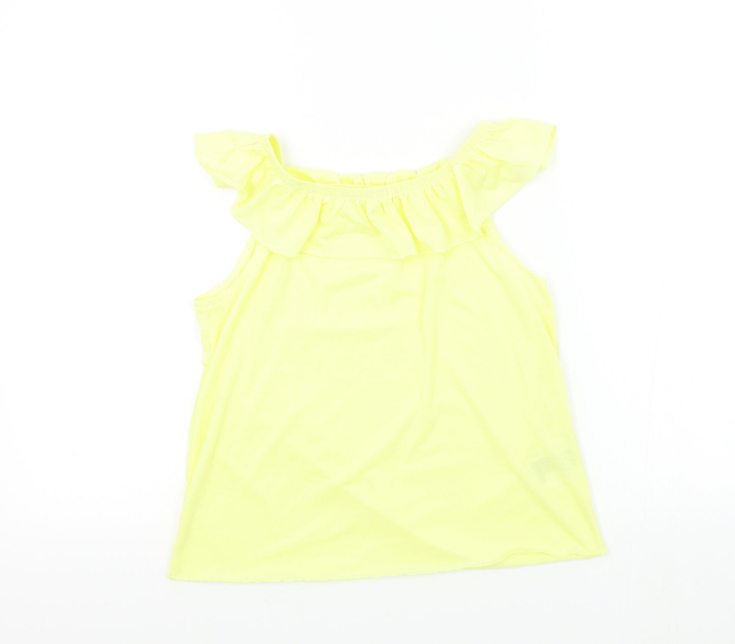 H&M Girls Yellow   Basic T-Shirt Size 7-8 Years