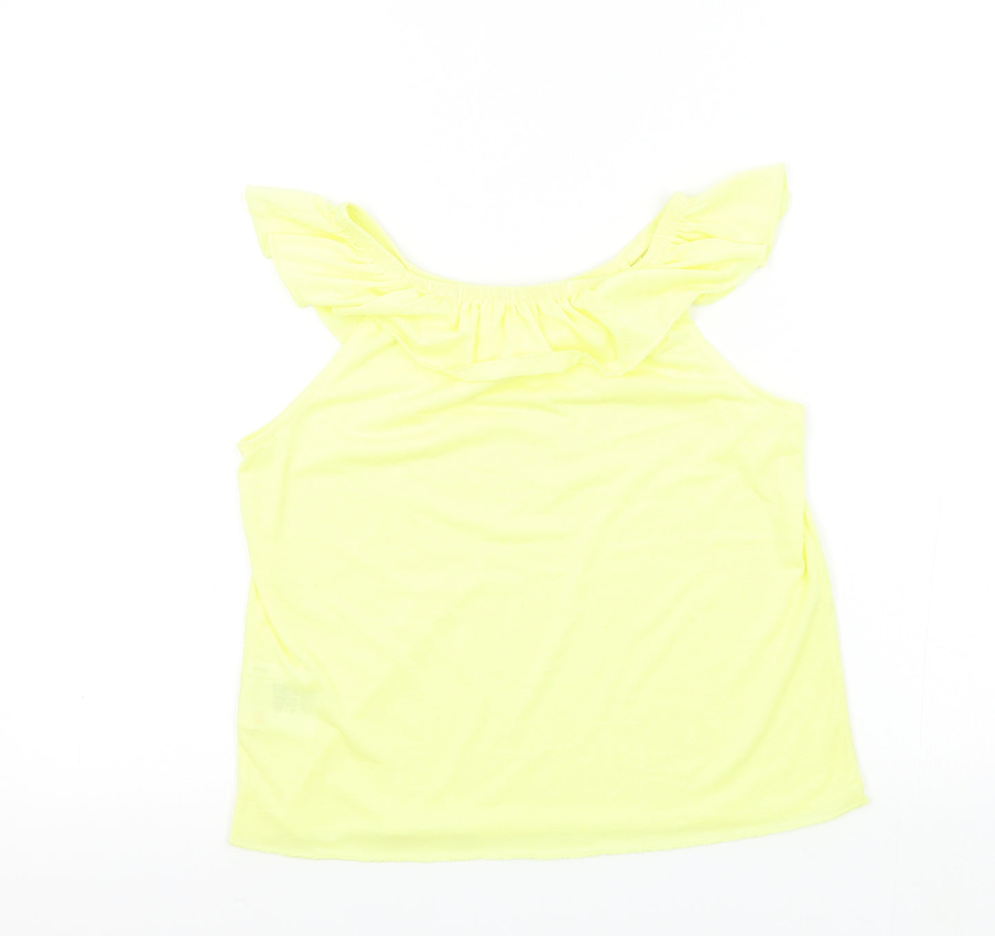 H&M Girls Yellow   Basic T-Shirt Size 7-8 Years