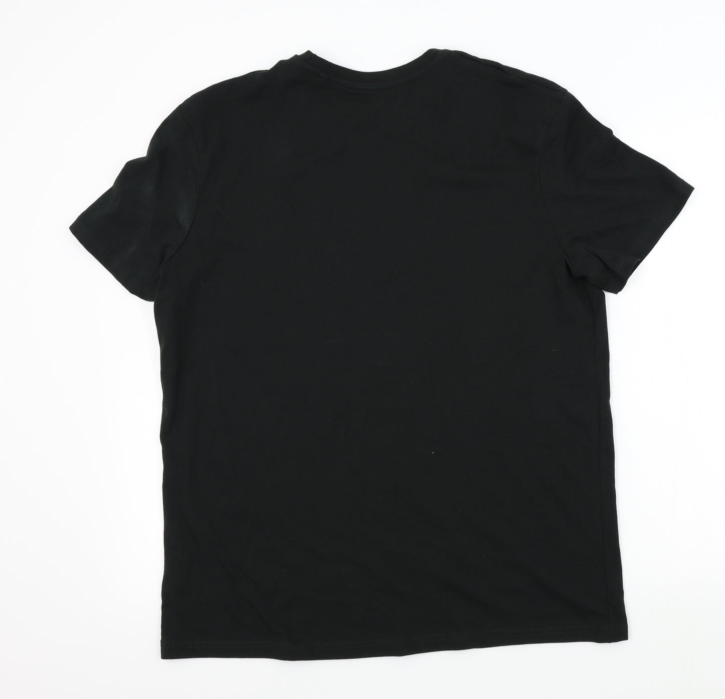 TU Mens Black Colourblock   T-Shirt Size L