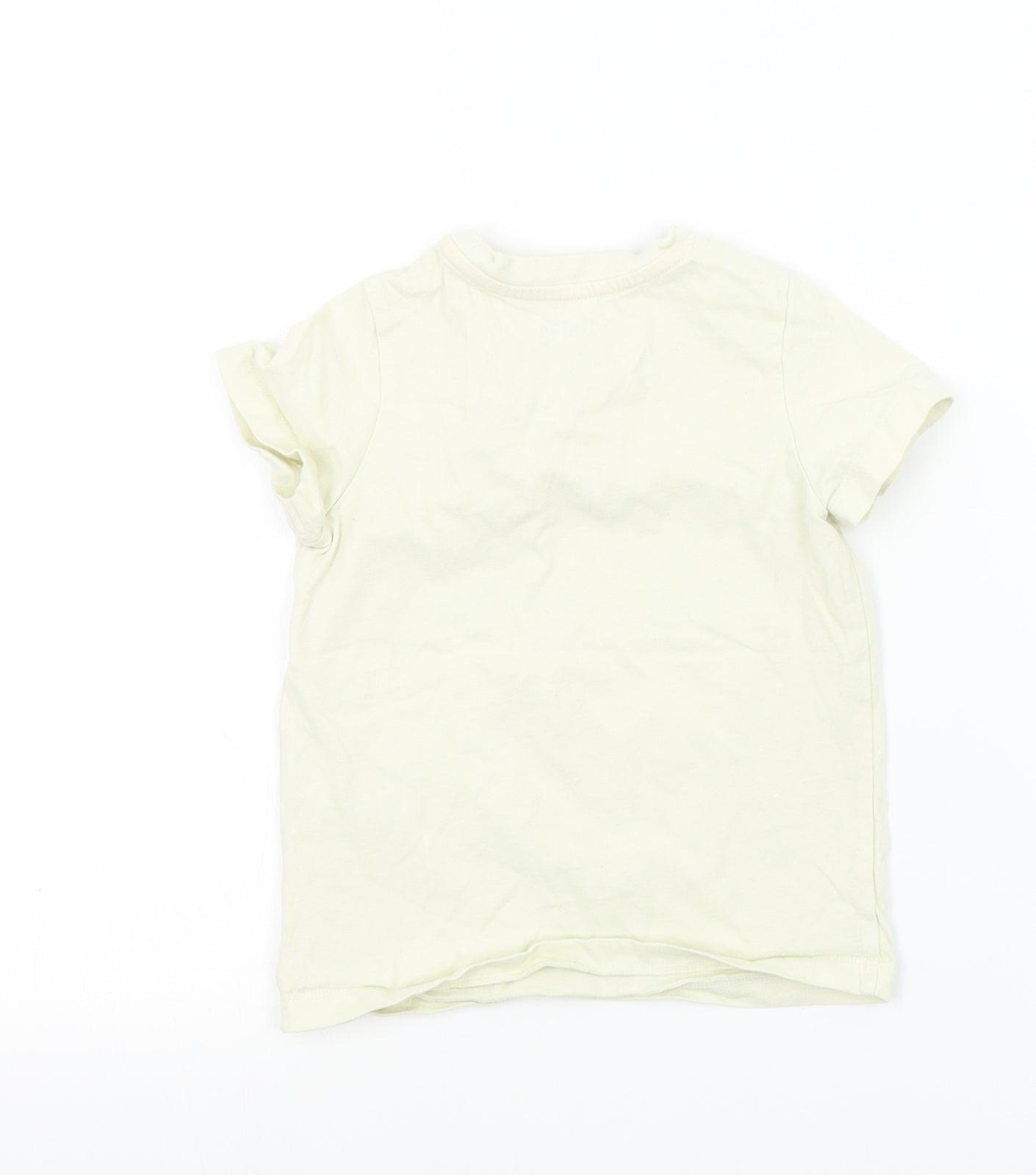 Nutmeg Boys Beige Colourblock  Basic T-Shirt Size 3-4 Years