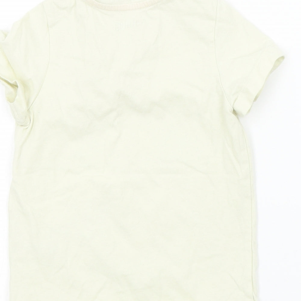 Nutmeg Boys Beige Colourblock  Basic T-Shirt Size 3-4 Years