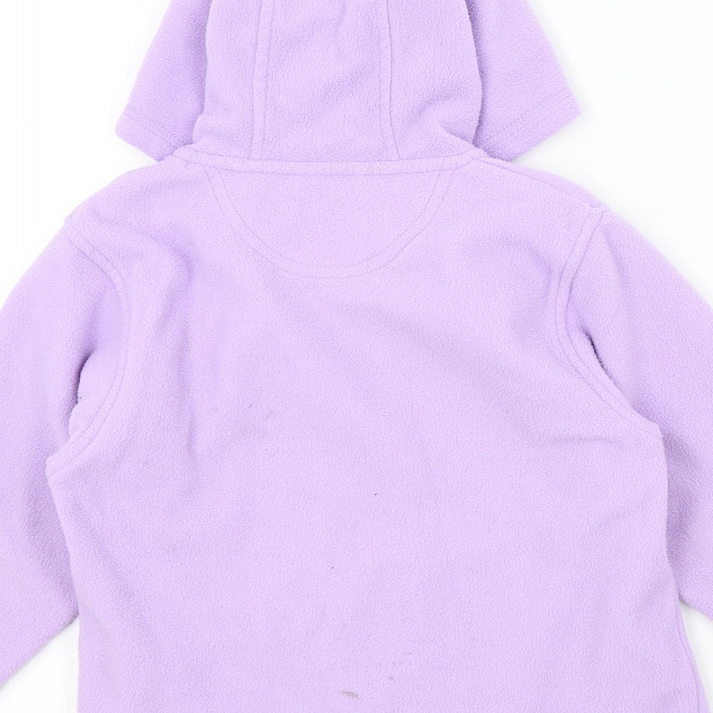 GR8 Girls Purple Colourblock  Full Zip Jumper Size 5-6 Years