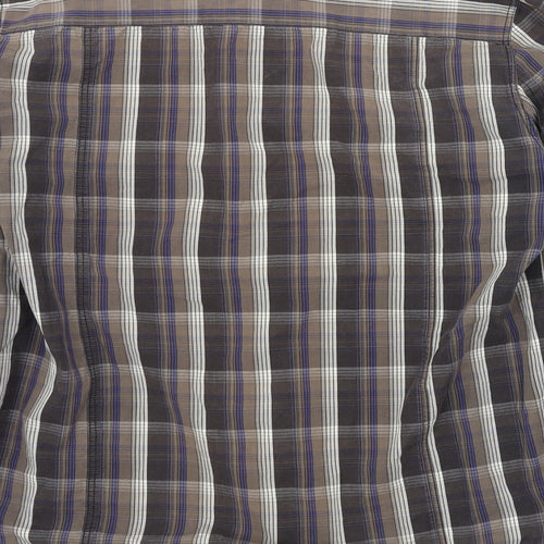 ASOS Mens Brown Check   Button-Up Size L