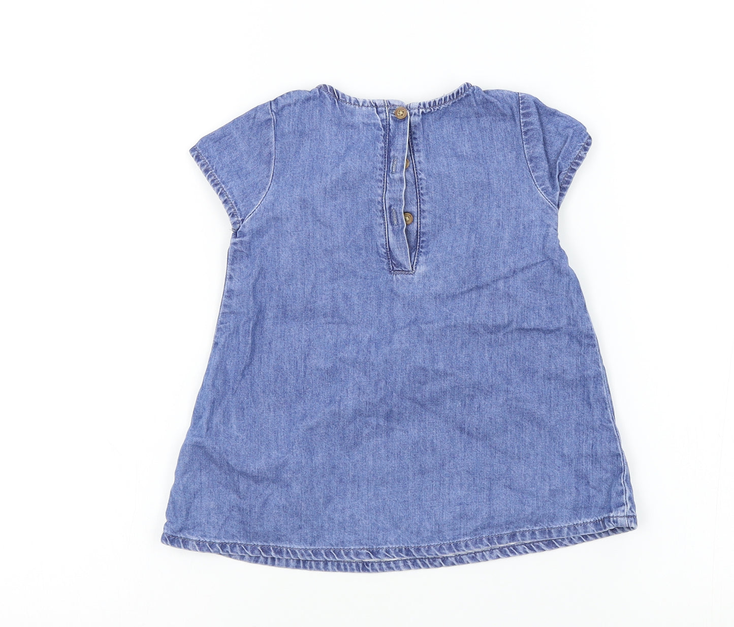 NEXT Girls Blue Colourblock  A-Line  Size 12-18 Months