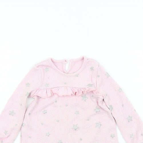 George Girls Pink Colourblock  A-Line  Size 12-18 Months