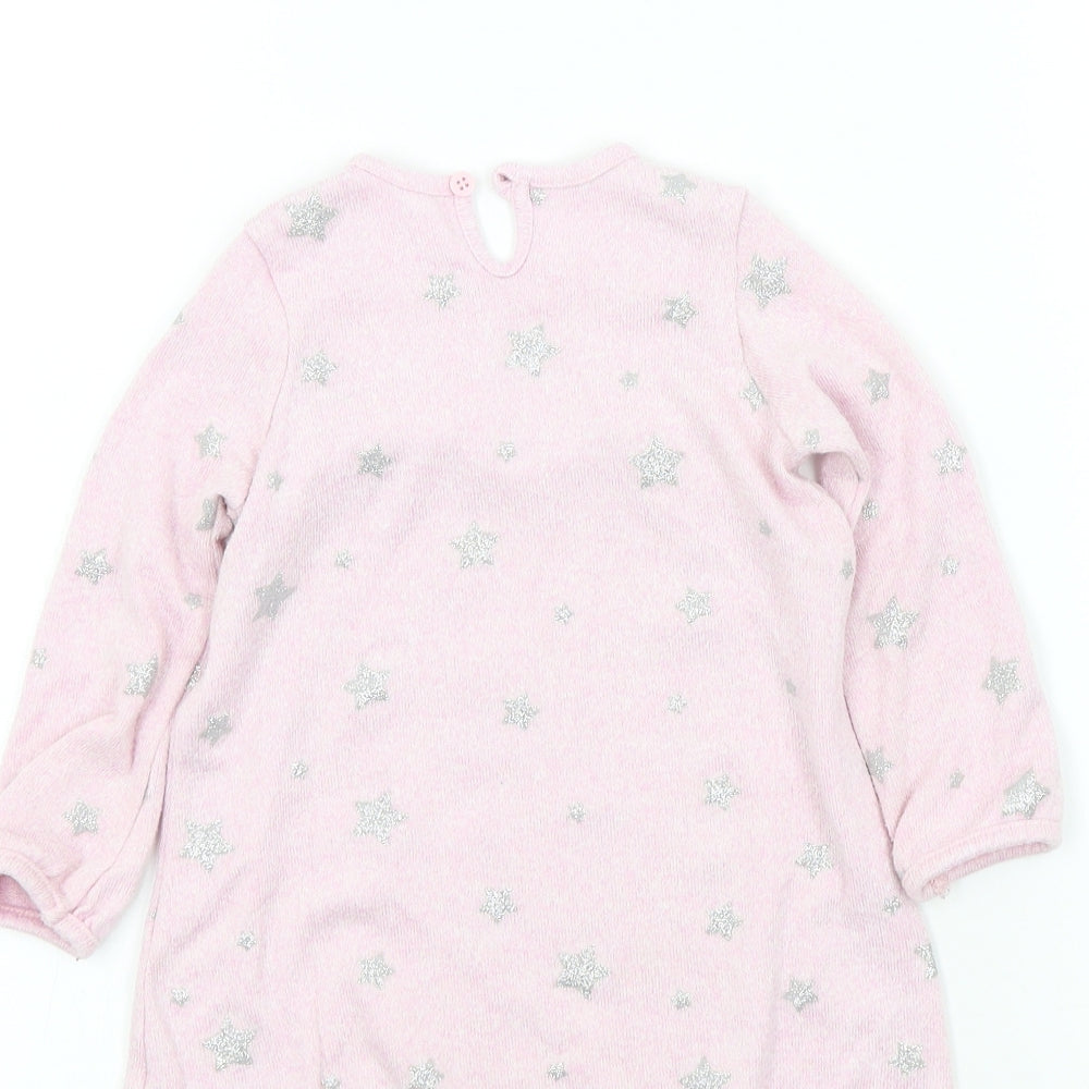 George Girls Pink Colourblock  A-Line  Size 12-18 Months