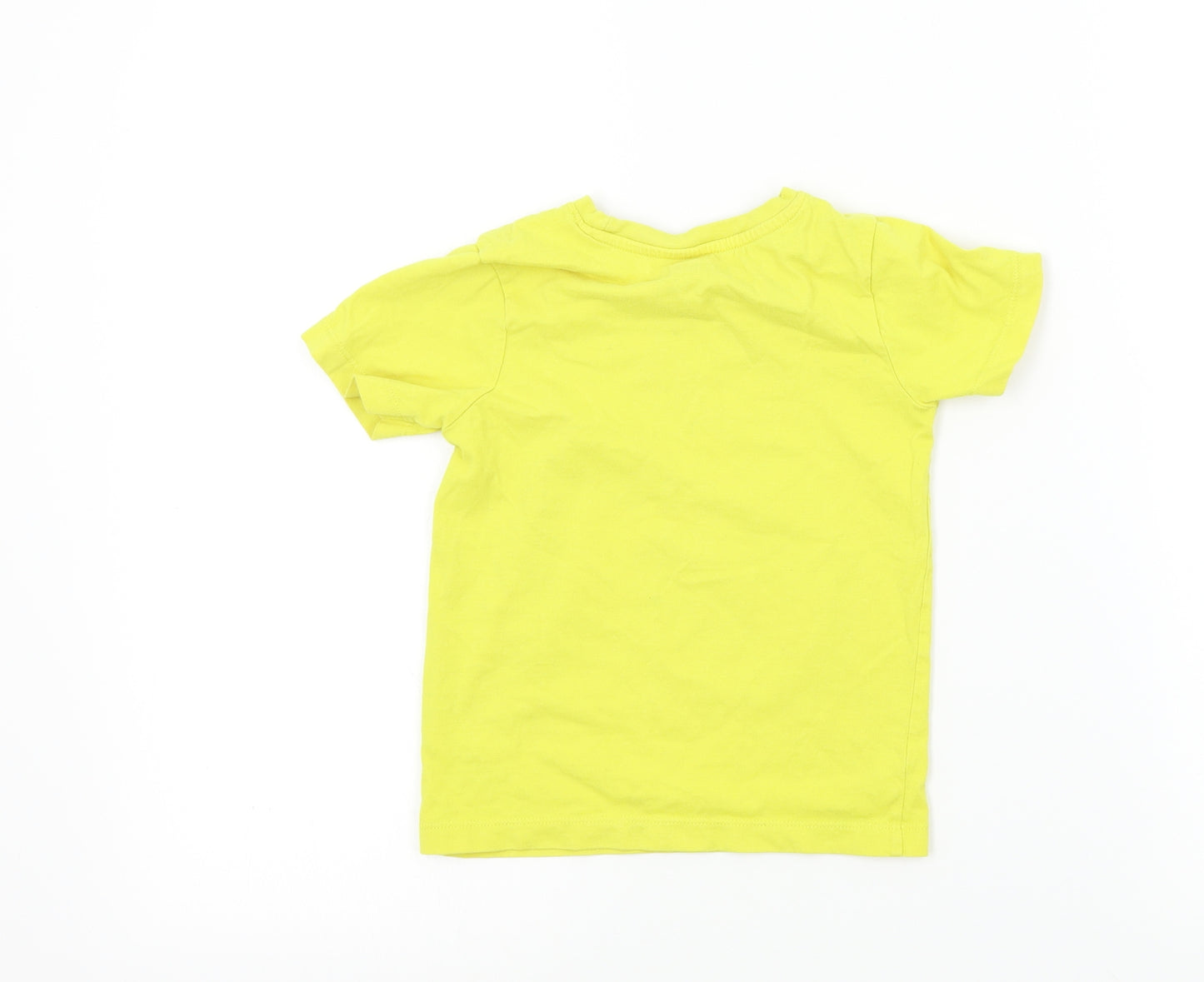 Nutmeg Boys Yellow Colourblock  Basic T-Shirt Size 3-4 Years