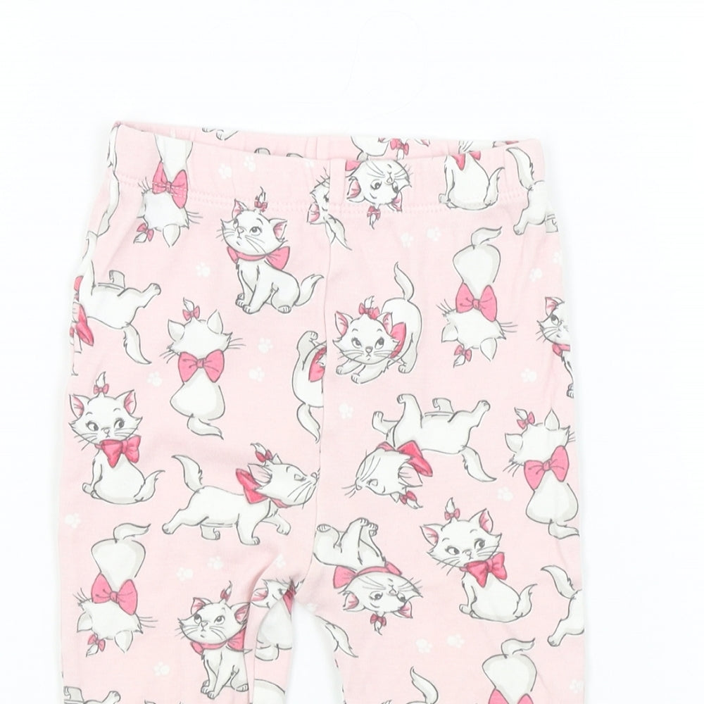 George Girls Pink Geometric  Cami Pyjama Pants Size 12-18 Months