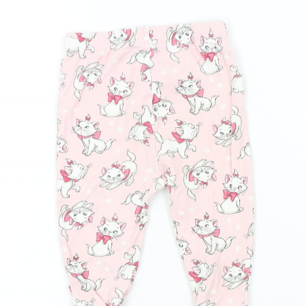 George Girls Pink Geometric  Cami Pyjama Pants Size 12-18 Months