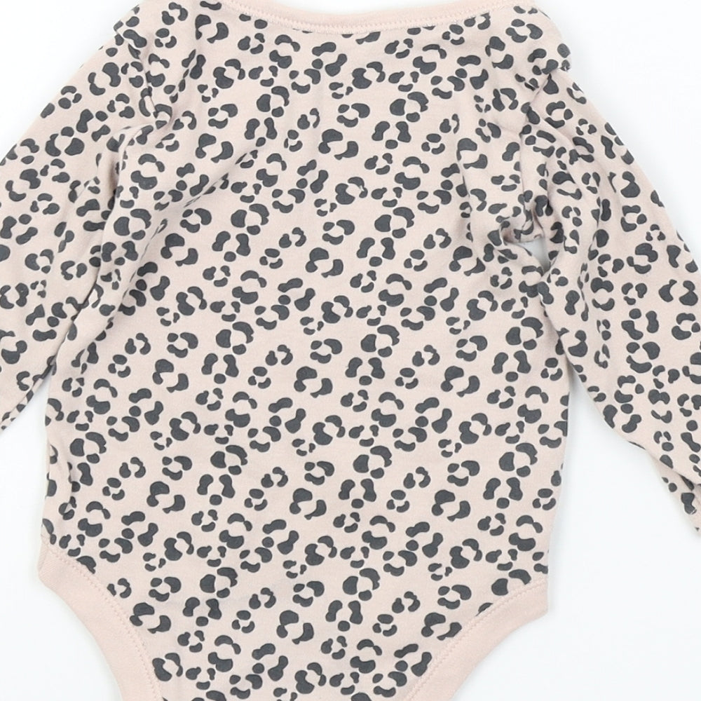 TU Girls Pink Geometric  Babygrow One-Piece Size 6-9 Months
