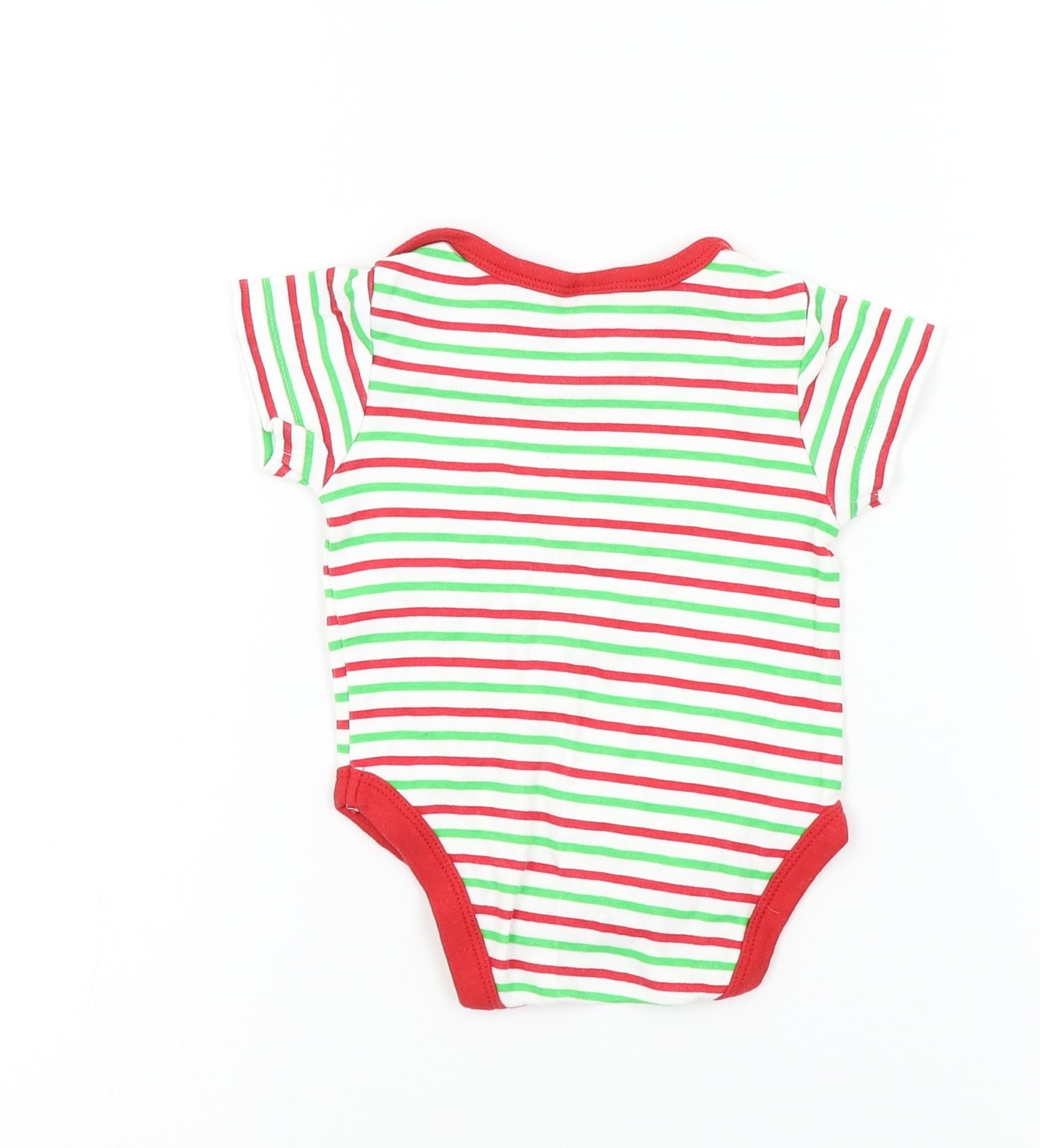 santers little helper Baby Multicoloured Striped  Babygrow One-Piece Size 3-6 Months
