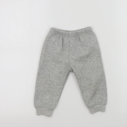 Preworn Boys Grey Colourblock  Cropped Trousers Size 12 Months